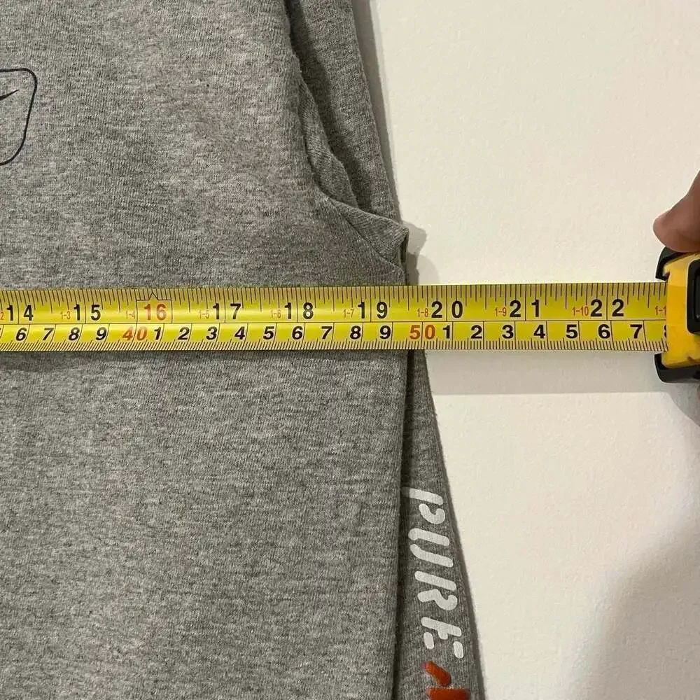 Vintage Nike Gray Long Sleeve T-Shirt Box Logo Size XL Wmn